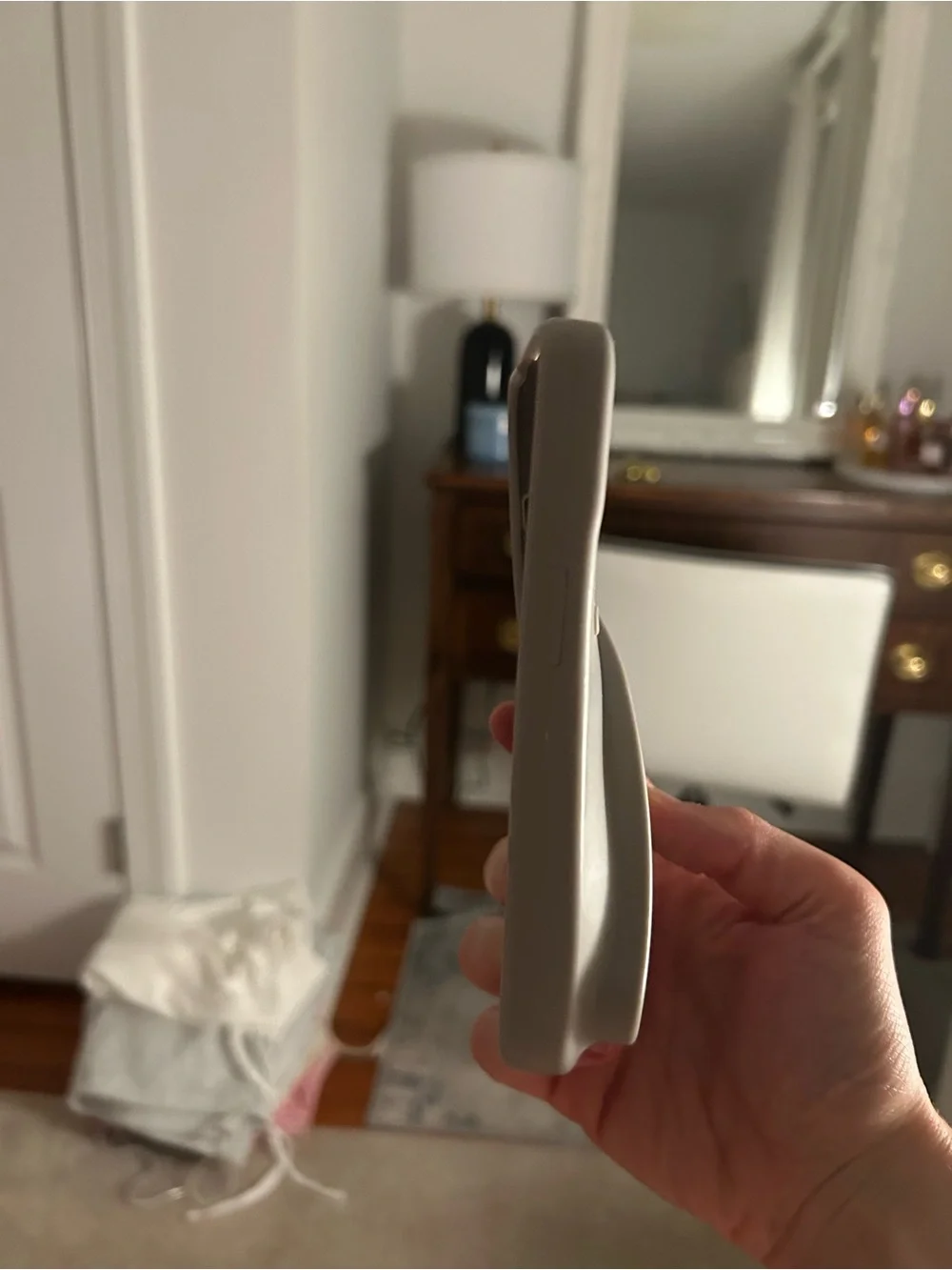 RHODE Light Gray Silicone iPhone Case with Built-In Grip Strip